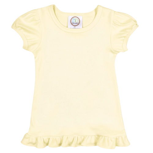 Short Sleeve Ruffle Tee Shirt