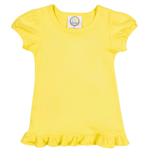 Short Sleeve Ruffle Tee Shirt