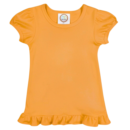 Short Sleeve Ruffle Tee Shirt