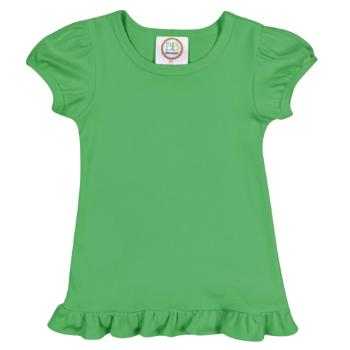 Short Sleeve Ruffle Tee Shirt