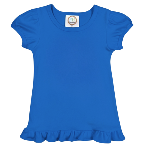 Short Sleeve Ruffle Tee Shirt