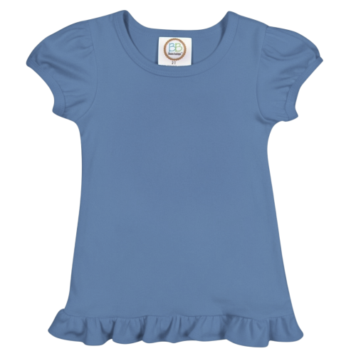 Short Sleeve Ruffle Tee Shirt