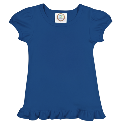 Short Sleeve Ruffle Tee Shirt