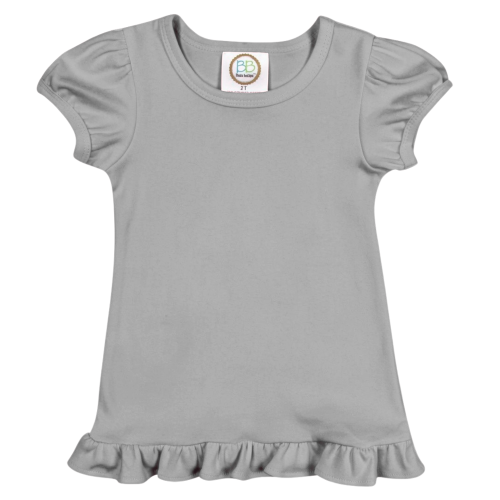 Short Sleeve Ruffle Tee Shirt