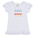 Short Sleeve Ruffle Tee Shirt